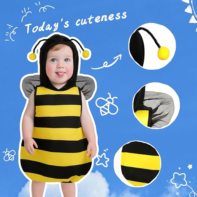 Vestido unisex con capucha para bebé - Quierox - Tienda Online