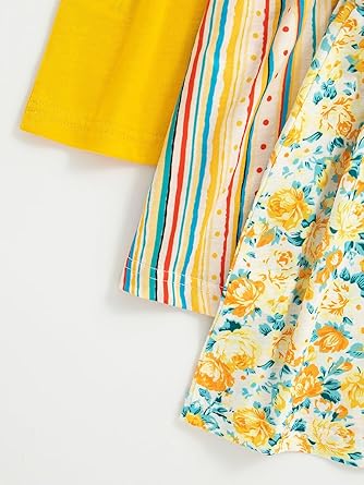Vestidos casual para niñas pequeñas de fiesta con estampado, pack de 3 - Quierox - Tienda Online