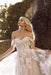 Vestidos de novia con apliques de encaje y hombros descubiertos para mujer, con cola - Quierox - Tienda Online