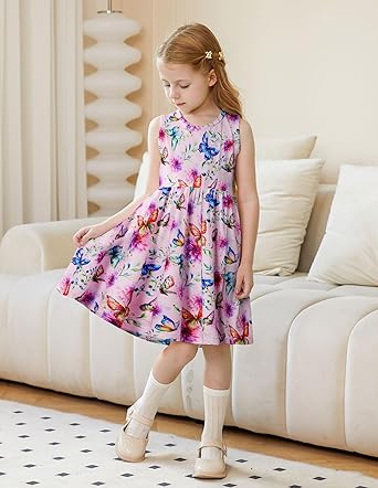Vestidos sin mangas para niña pequeña y cárdigan de manga larga con volantes - Quierox - Tienda Online