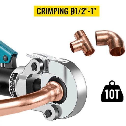 VEVOR Herramienta hidráulica para engarzar tuberías, 10T - Quierox - Tienda Online