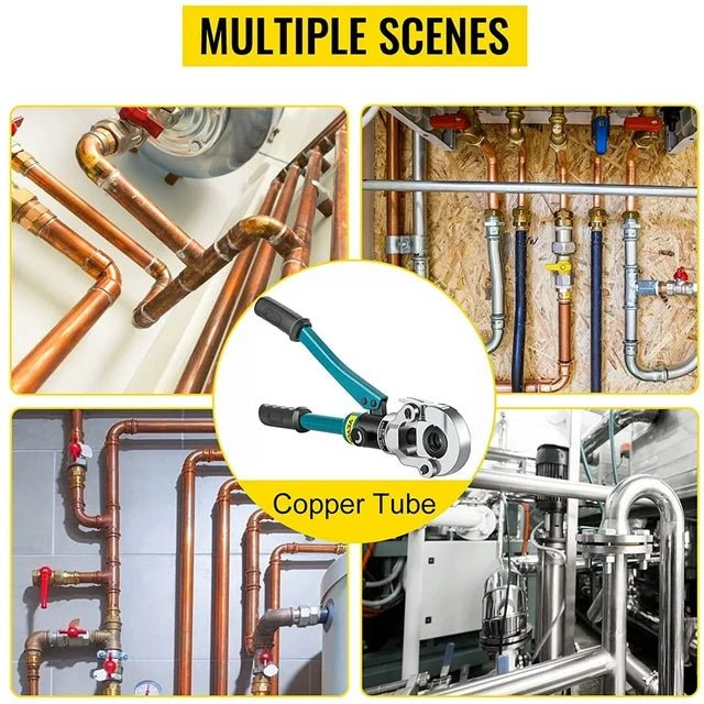 VEVOR Herramienta hidráulica para engarzar tuberías, 10T - Quierox - Tienda Online