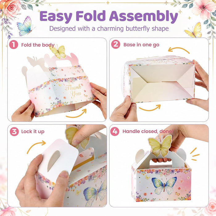 VGOODALL 12 cajas de recuerdo de mariposa para fiestas de cumpleaños - Quierox - Tienda Online