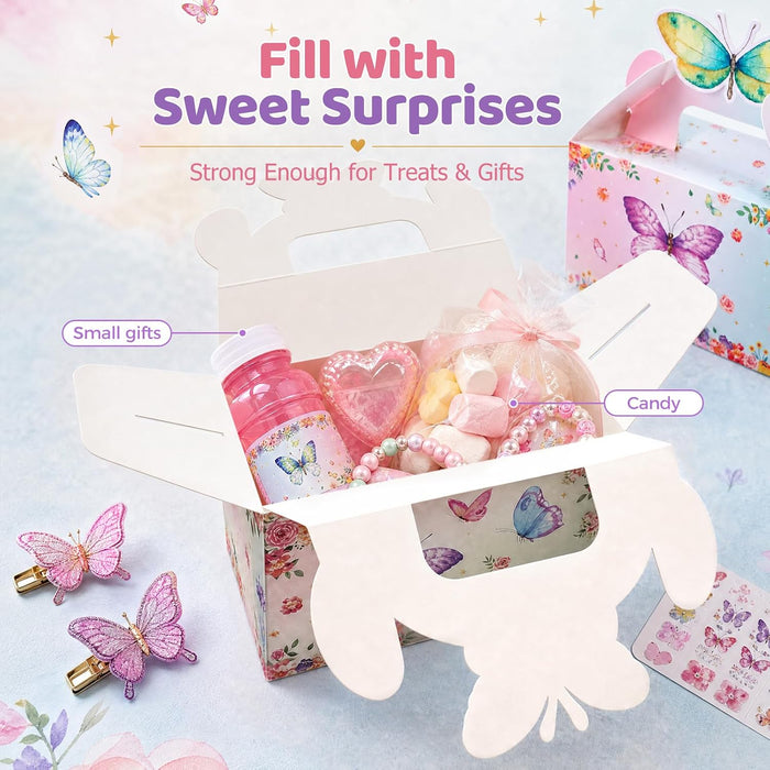 VGOODALL 12 cajas de recuerdo de mariposa para fiestas de cumpleaños - Quierox - Tienda Online