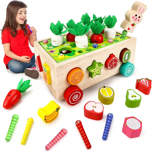 vhippo Juguetes Montessori 1 Año, 7 en 1, Juego de Cosecha de Zanahorias - Quierox - Tienda Online