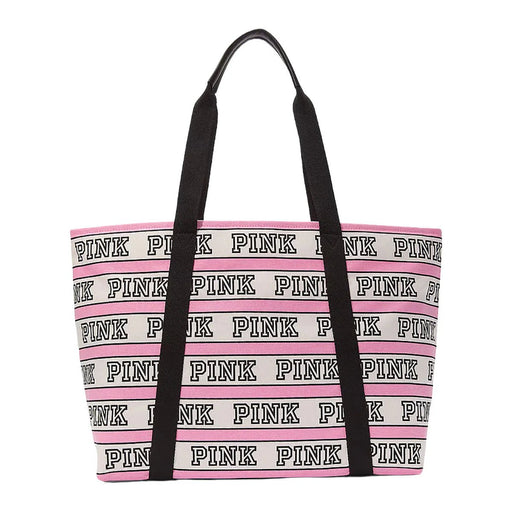 Victoria's Secret Bolso tote de lona con logo de Pink - Quierox - Tienda Online