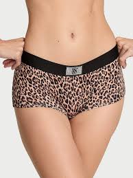Victoria's Secret Braguita tipo bóxer con parche brillante de algodón con logo - Quierox - Tienda Online