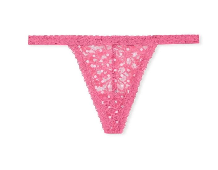 Victoria's Secret Braguitas tipo tanga de encaje Lacie V - String Panty - Quierox - Tienda Online