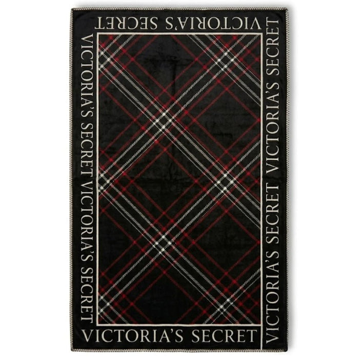 Victoria's Secret Manta de cuadros Sherpa : suave y acogedora. - Quierox - Tienda Online