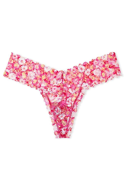 Victoria's Secret Tanga con encaje de florecitas Menton rosa Ultimate - Quierox - Tienda Online