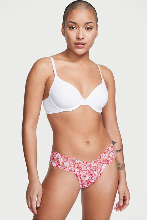 Victoria's Secret Tanga con encaje de florecitas Menton rosa Ultimate - Quierox - Tienda Online