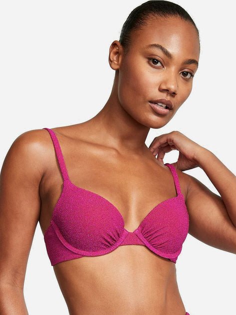 Victoria's Secret Top de bikini push - up brillante Forever Pink - Quierox - Tienda Online
