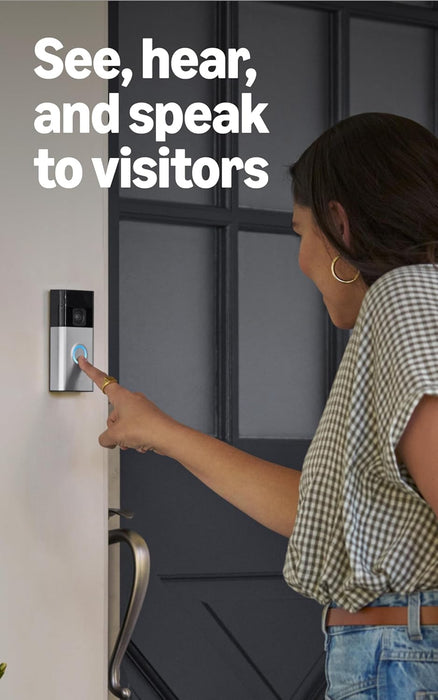 Videotimbre inalámbrico Ring: seguridad para tu casa alertas y detección de movimiento - Quierox - Tienda Online