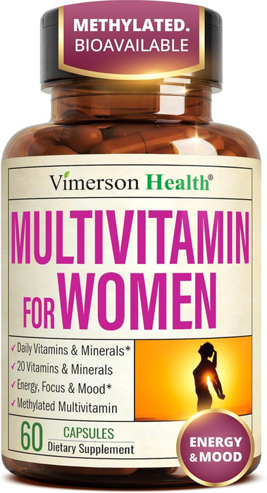 Vimerson Health Multivitamínico para mujeres con vitaminas metiladas y minerales quelados, 60 capsulas - Quierox - Tienda Online