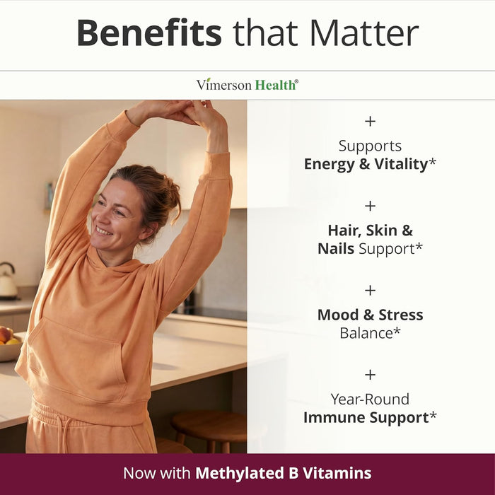 Vimerson Health Multivitamínico para mujeres con vitaminas metiladas y minerales quelados, 60 capsulas - Quierox - Tienda Online