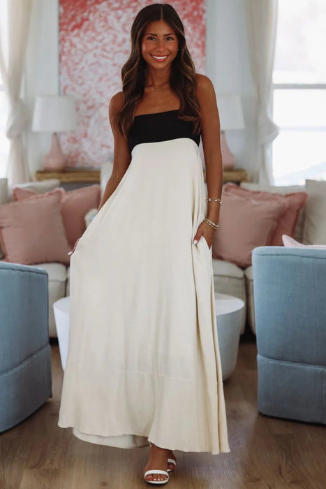 VIN Vestido largo Clove - Crudo - Quierox - Tienda Online
