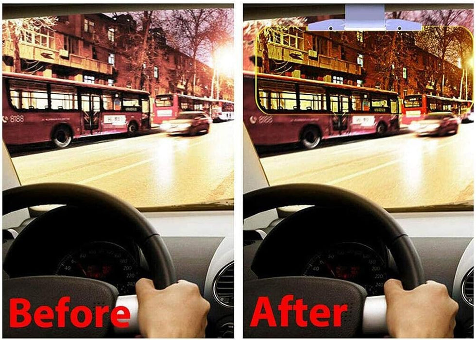 Visera antideslumbrante 2 en 1 HD para automóvil para conducción de día y noche - Quierox - Tienda Online