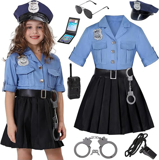 Viyorshop - Disfraz de policía para niñas, para fiestas de Halloween - Quierox - Tienda Online
