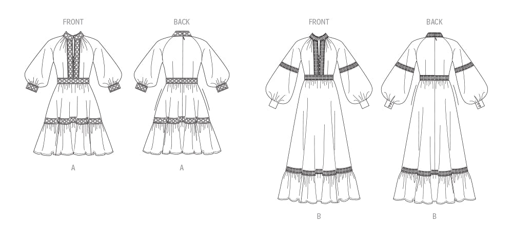 Vogue Patrones Vestido para Señoritas en Dos Largos - Quierox - Tienda Online