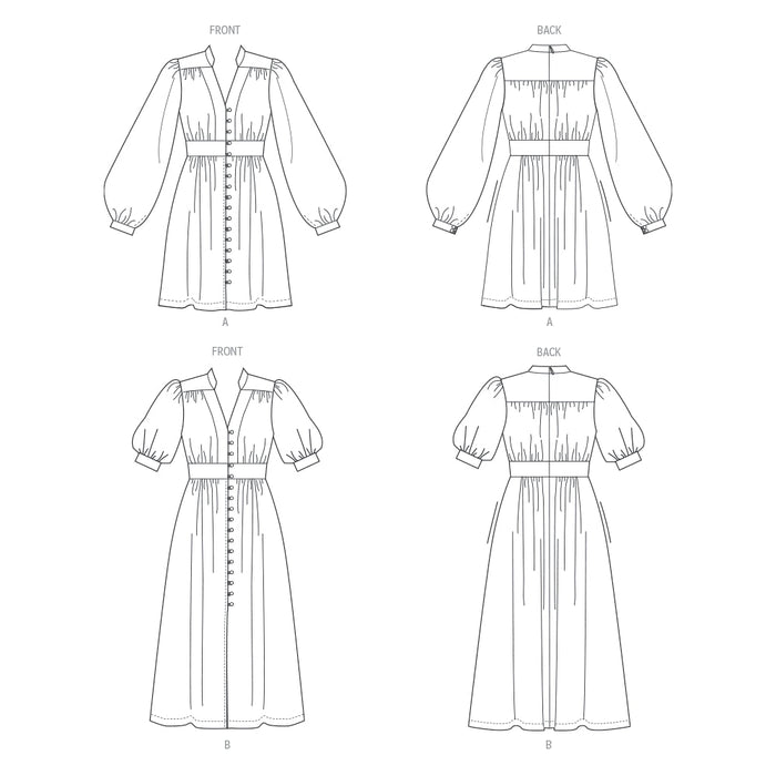 Vogue Patrones Vestido para Señoritas en Dos Largos - Quierox - Tienda Online