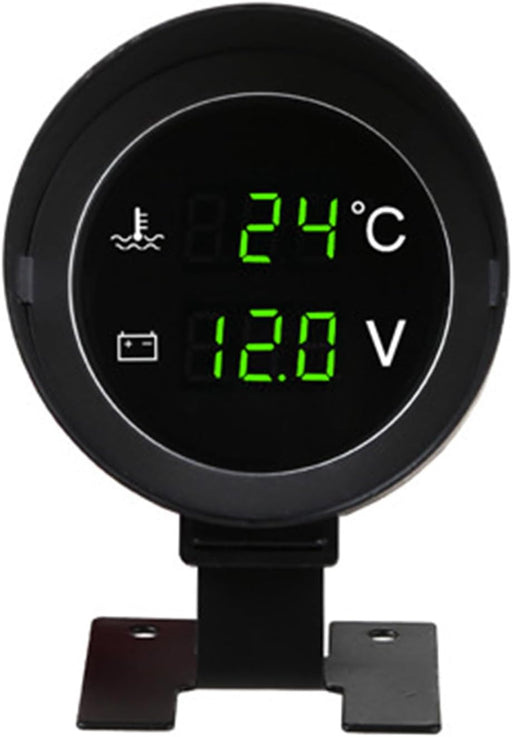 Voltímetro Digital 2 - en - 1 & Medidor de Temperatura para Coches, Motos, Duradero - Quierox - Tienda Online