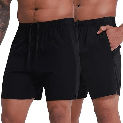 VPOS Paquete de 2 pantalones cortos deportivos para hombre - Quierox - Tienda Online