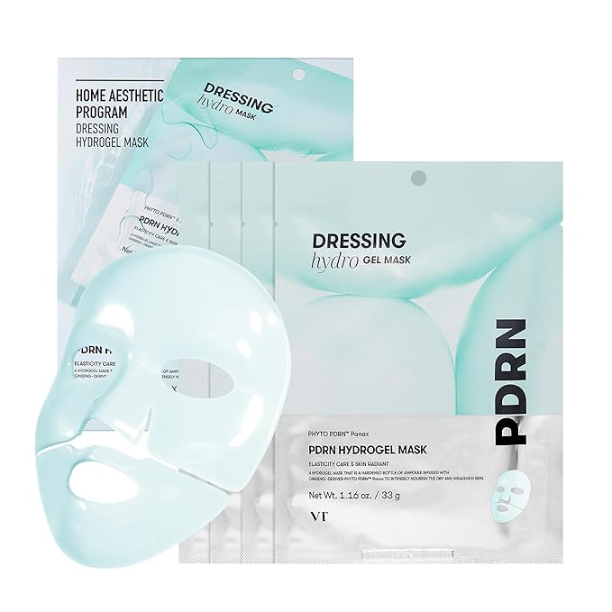 VT COSMETICS 4 Máscara de hidrogel PDRN (33gx4ea), mascarilla nutritiva intensiva y rejuvenecedora - Quierox - Tienda Online