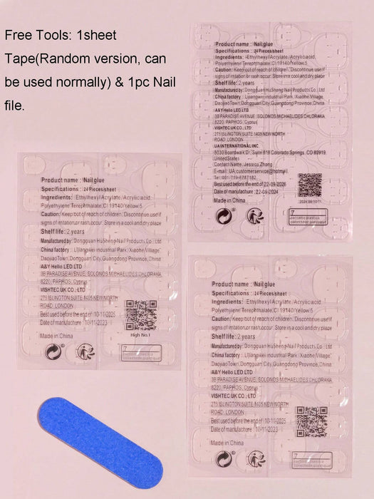 VV MEI JIA ER Mejora tu look al instante con 24 uñas postizas largas cuadradas doradas - Quierox - Tienda Online