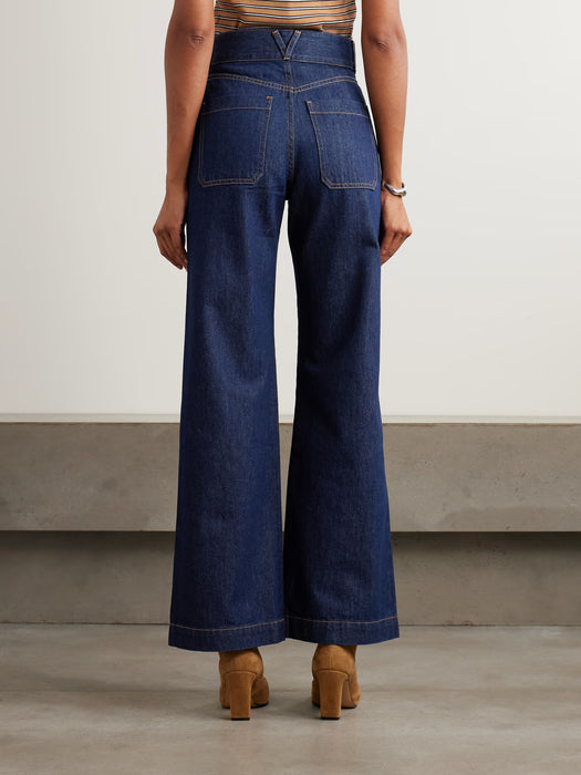 VERONICA BEARD Pantalones vaqueros Taylor de talle alto y pierna ancha