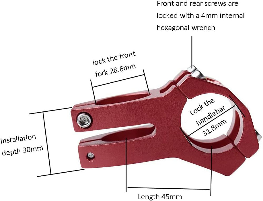 Wake - Elevador de alta resistencia de aleación de aluminio de 1.252" Para bicicleta - Quierox - Tienda Online