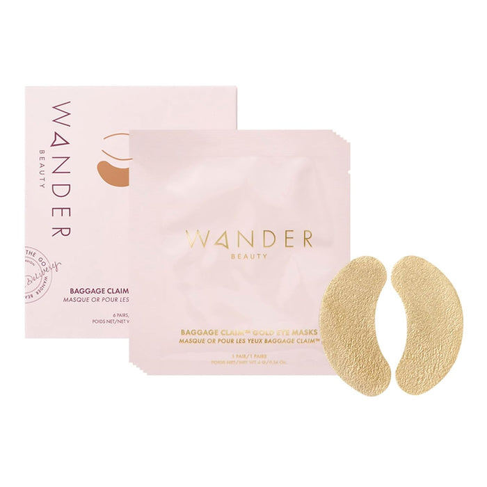 Wander Beauty - Parches de lámina dorada Baggage Claim para ojeras e hinchazón de ojos - Quierox - Tienda Online