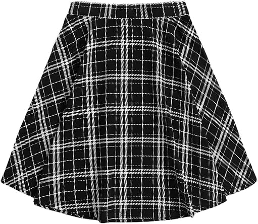 WDIRARA Minifalda plisada de cintura alta a cuadros para mujer - Quierox - Tienda Online