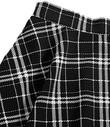 WDIRARA Minifalda plisada de cintura alta a cuadros para mujer - Quierox - Tienda Online