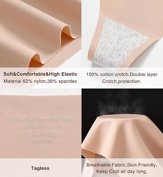 Wealurre Ropa interior para mujer, de cintura alta, sin costuras - Quierox - Tienda Online