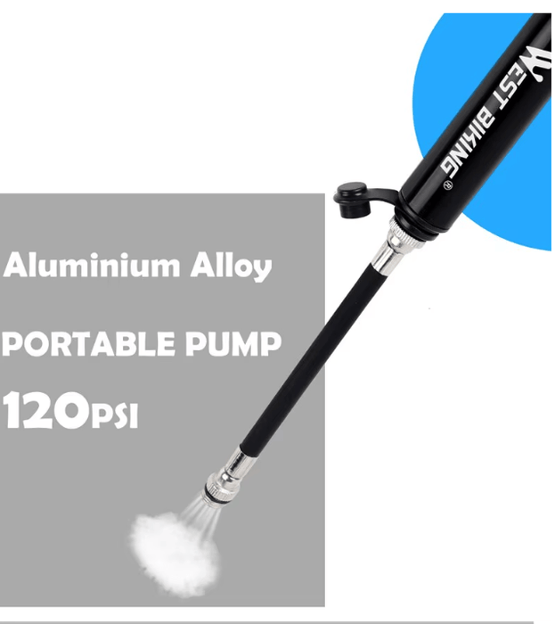 WEST BIKING - minibomba de mano de aleación de aluminio para bicicleta - Quierox - Tienda Online
