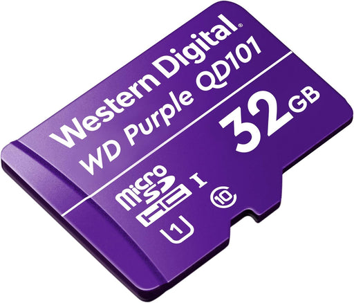 Western Digital SC QD101 Tarjeta Micro SD 32GB WD Cámara de vigilancia púrpura - Quierox - Tienda Online