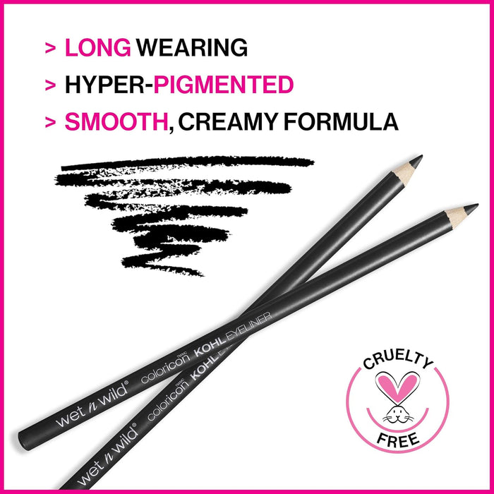 Wet n wild Color Icon Kohl Lápiz delineador de ojos negro - Quierox - Tienda Online