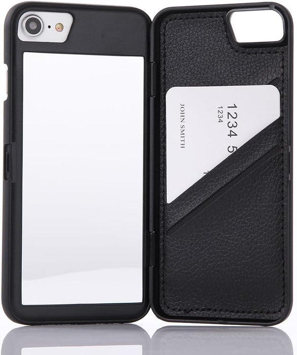 Wetben Funda para iPhone SE2/8/7, funda tipo billetera con espejo oculto en la parte posterior - Quierox - Tienda Online