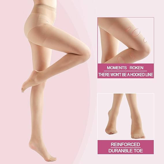 Weziarer Mediaspanty en tono nude para mujer con protección contra las rozaduras - Quierox - Tienda Online