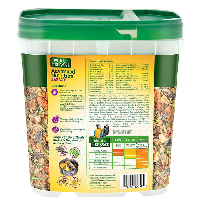 Wild Harvest® Alimento para loros de nutrición avanzada - Quierox - Tienda Online