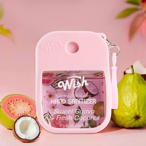 Wish Alcohol en gel con aroma a Sweet Guava and fresh coconut 1.2 oz - Quierox - Tienda Online