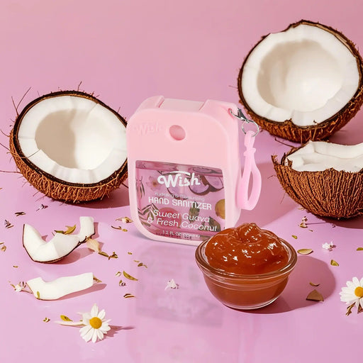 Wish Alcohol en gel con aroma a Sweet Guava and fresh coconut 1.2 oz - Quierox - Tienda Online