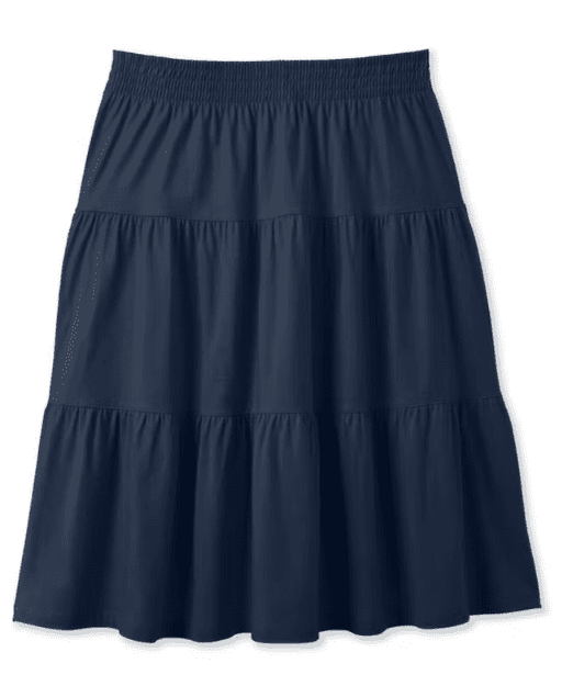 Woman Witing Falda de punto con cintura elástica y capas - Quierox - Tienda Online