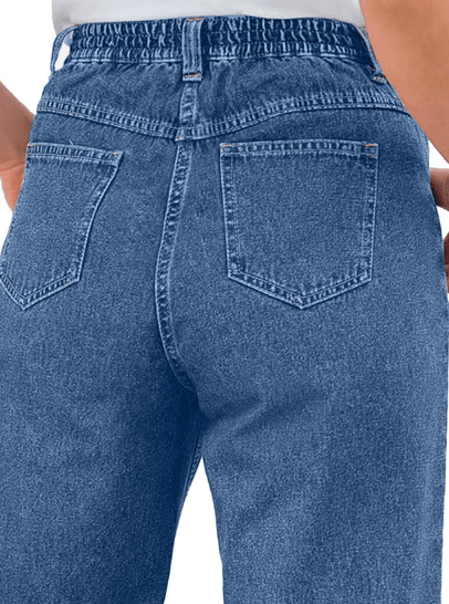 Women Within Capri vaquero perfecto con 5 bolsillos y elástico en la parte trasera - Quierox - Tienda Online