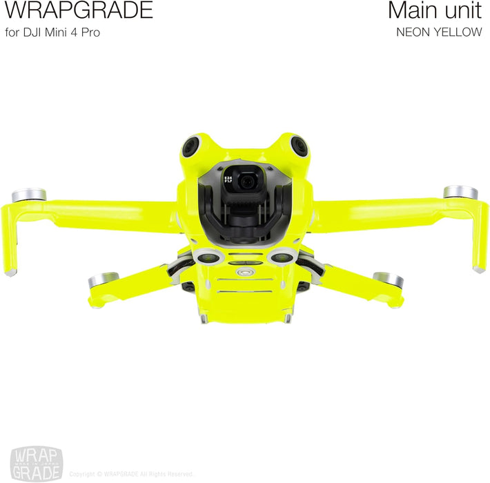 WRAPGRADE Adhesivos de piel compatibles con DJI Mini 4 Pro | Envoltura completa (amarillo neón) - Quierox - Tienda Online