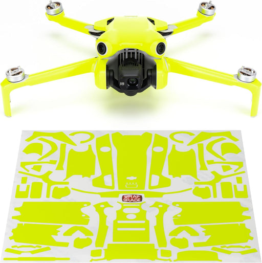 WRAPGRADE Adhesivos de piel compatibles con DJI Mini 4 Pro | Envoltura completa (amarillo neón) - Quierox - Tienda Online