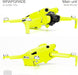 WRAPGRADE Adhesivos de piel compatibles con DJI Mini 4 Pro | Envoltura completa (amarillo neón) - Quierox - Tienda Online
