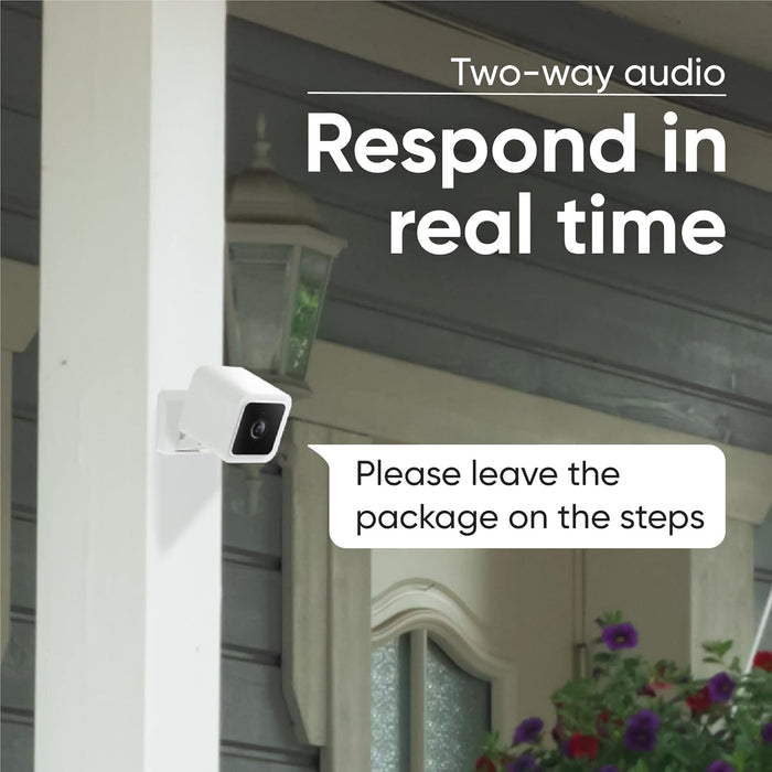 Wyze Cam v3 1080p HD Cámara de seguridad con visión nocturna a color, audio bidireccional - Quierox - Tienda Online