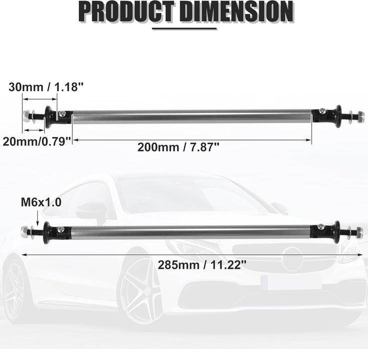 X AUTOHAUX 2 varillas de soporte divisoras de 7.87 pulgadas, ajustables, parachoques delantero y trasero - Quierox - Tienda Online