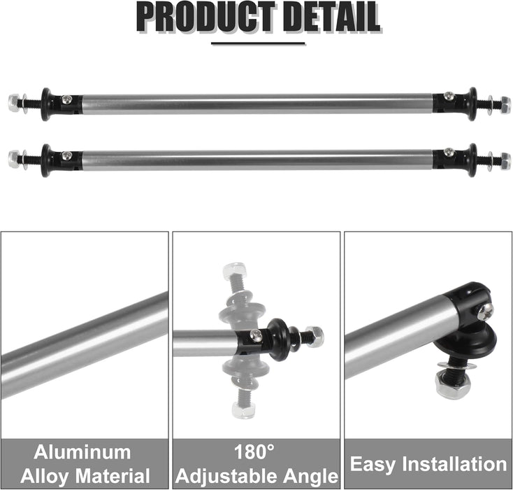 X AUTOHAUX 2 varillas de soporte divisoras de 7.87 pulgadas, ajustables, parachoques delantero y trasero - Quierox - Tienda Online